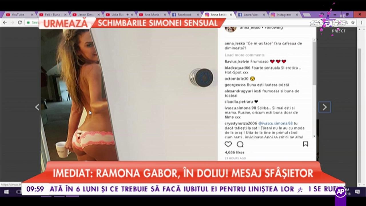 Anna Lesko, sexy la prima oră a dimineții