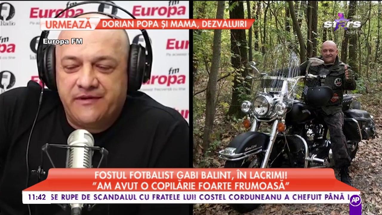 Fostul fotbalist Gabi Balint, în lacrimi: ”Imi e dor de fotbalul pe care îl jucam la școală”