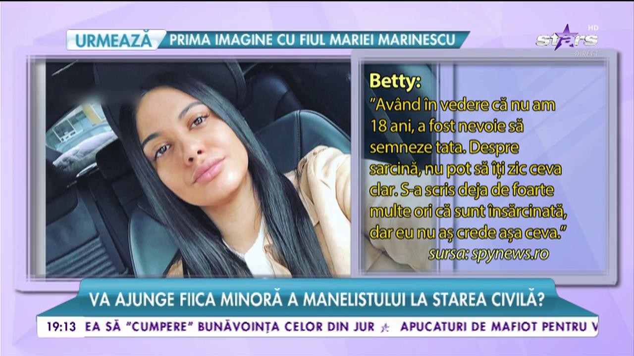 Betty Stoian, primele declarații despre sarcină