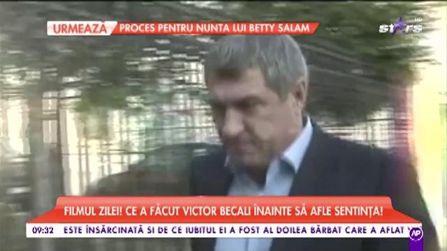 Filmul zilei! Ce a făcut Victor Becali înainte să afle sentința. A ieșit la masă și a făcut un gest neașteptat