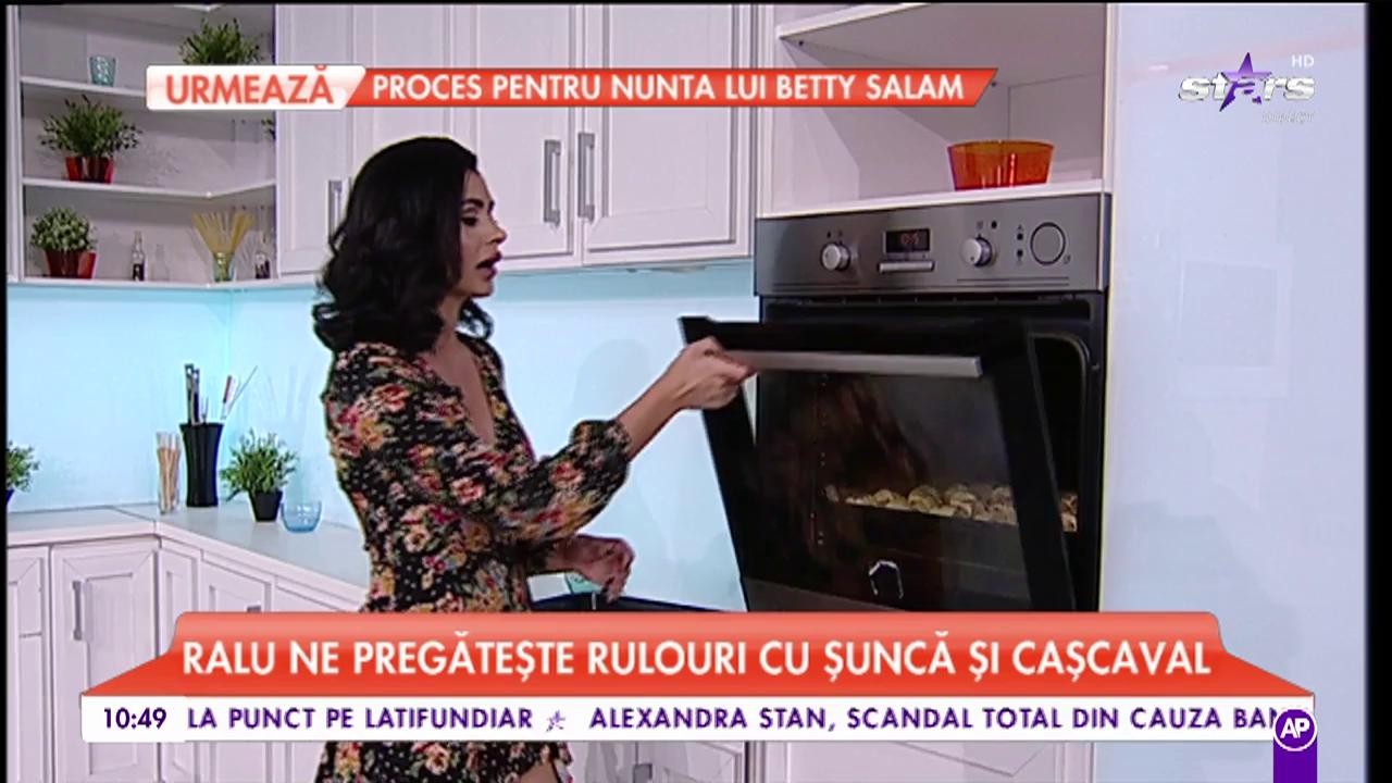 Ralu ne pregătește rulouri cu șuncă și cașcaval