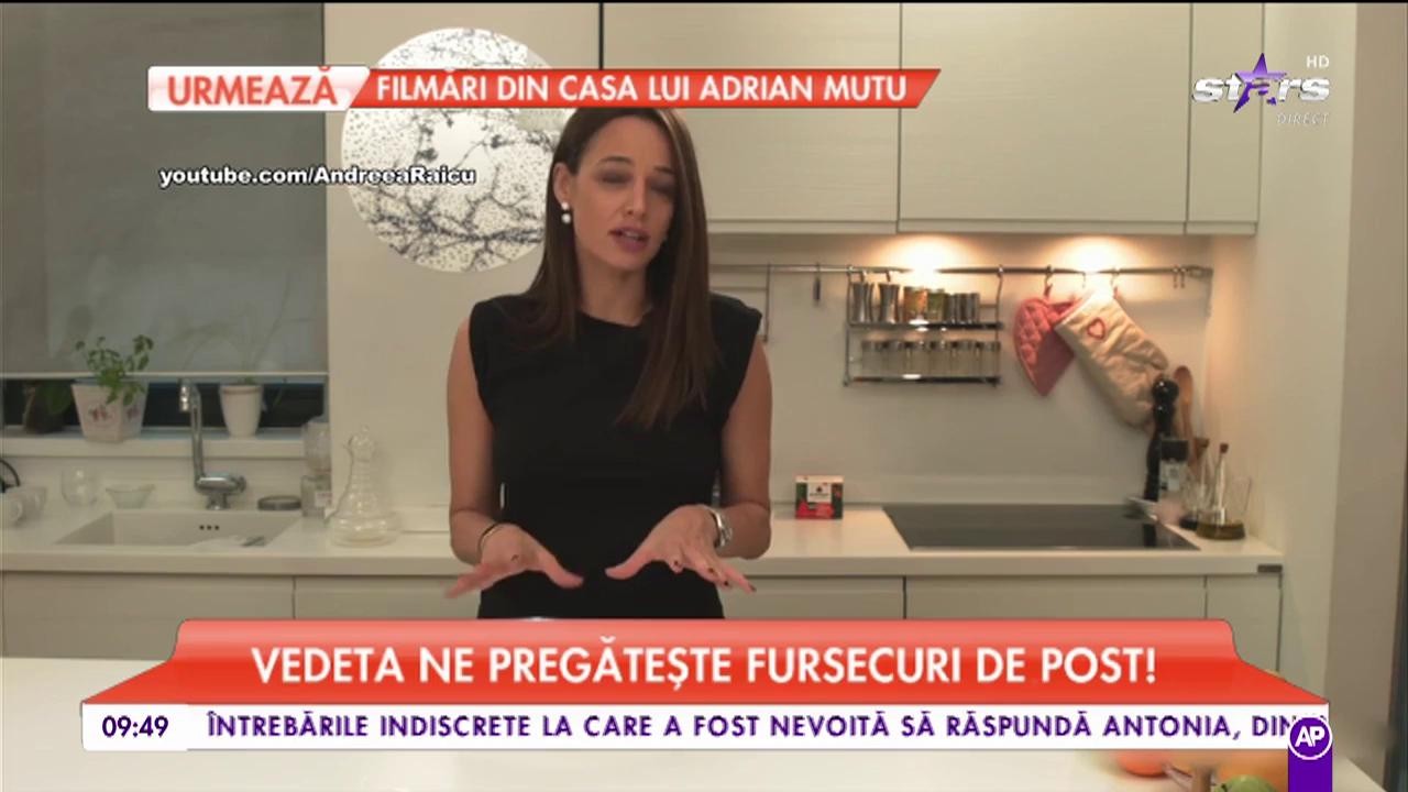 Am in trat in postul pastelui, iar Andreea Raicu s-a conformat. Vedeta pregătește fursecuri de post