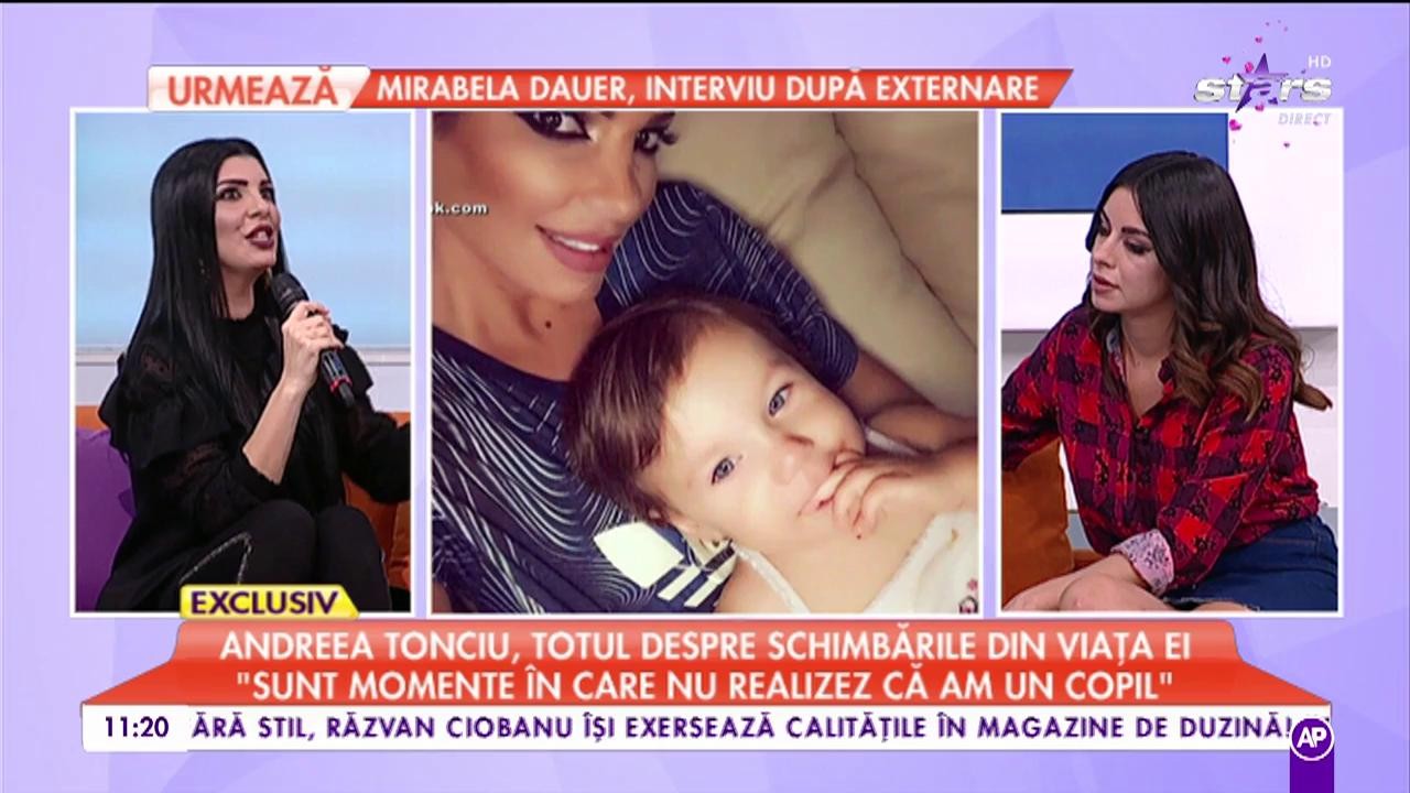 Andreea Tonciu, totul despre schimbările din viața ei: ”Îmi place să îi cumpăr foarte multe haine fetiței mele”