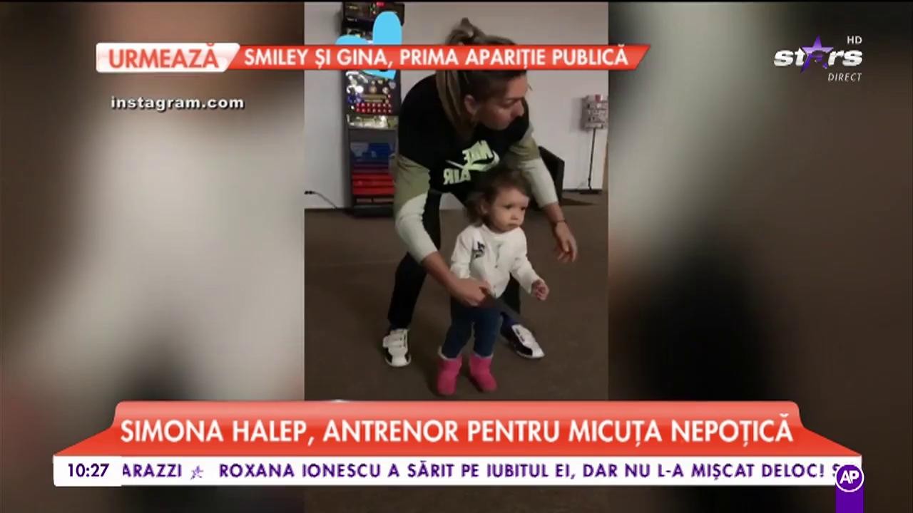 Simona Halep, antrenor pentru micuța nepoțică