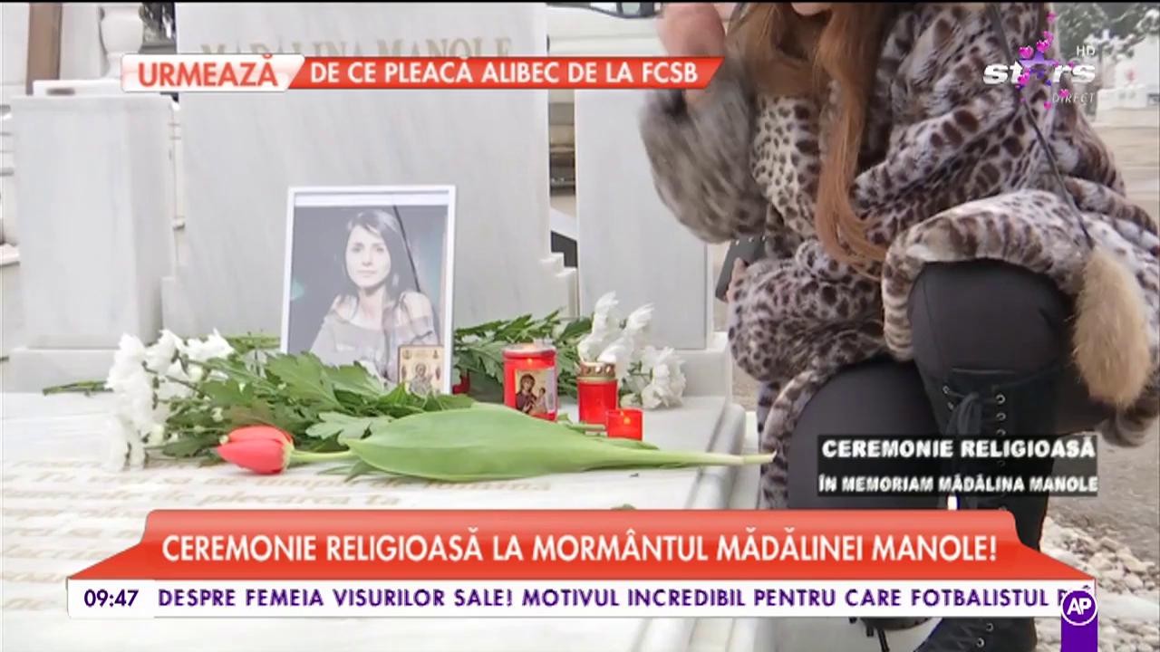 Ceremonie religioasă la mormântul Mădălinei Malone