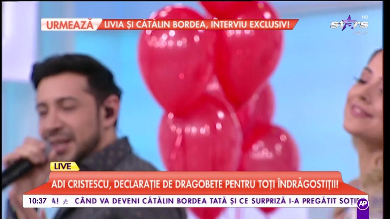 Adi Cristescu cântă live în cadrul emisiunii Star Matinal