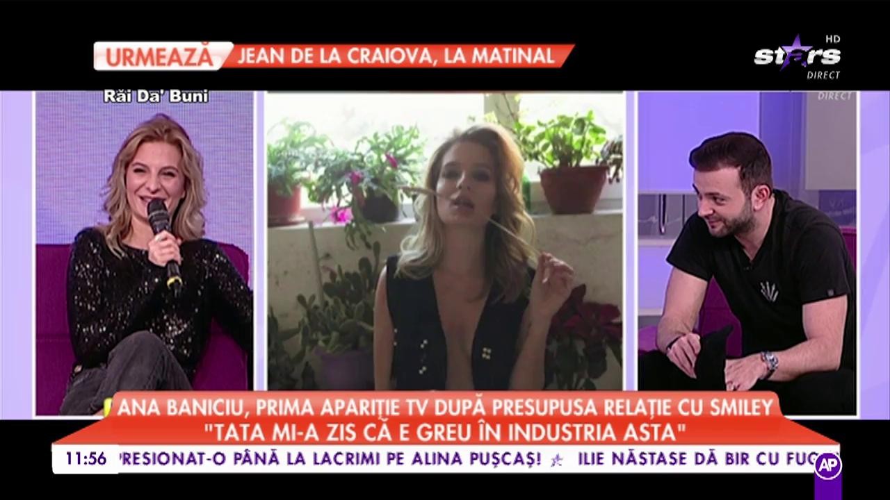 Ana Baniciu, prima apariție TV după presupusa relație cu Smiley: ”Se scriu lucruri și mă enervează când e și tata băgat”