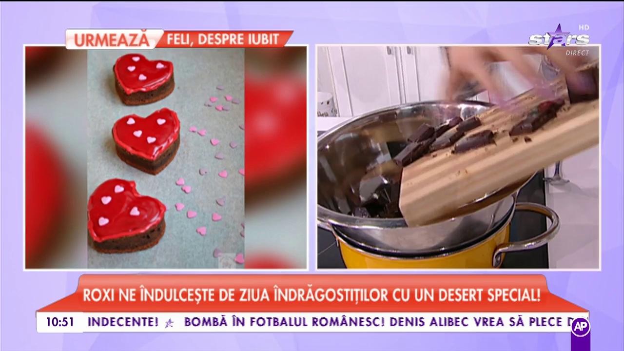 Roxi ne îndulcește de Ziua îndrăgostiților cu un desert special