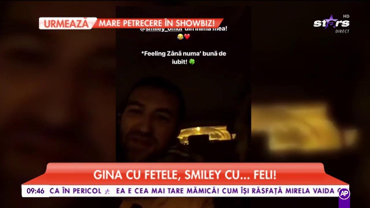 Gina cu fetele, Smiley cu Feli. Artistul o aduce Feli de la Eurovision