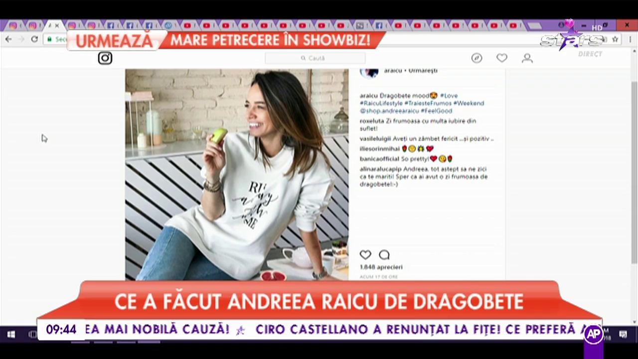 Ce a făcut Andreea Raicu de Dragobete