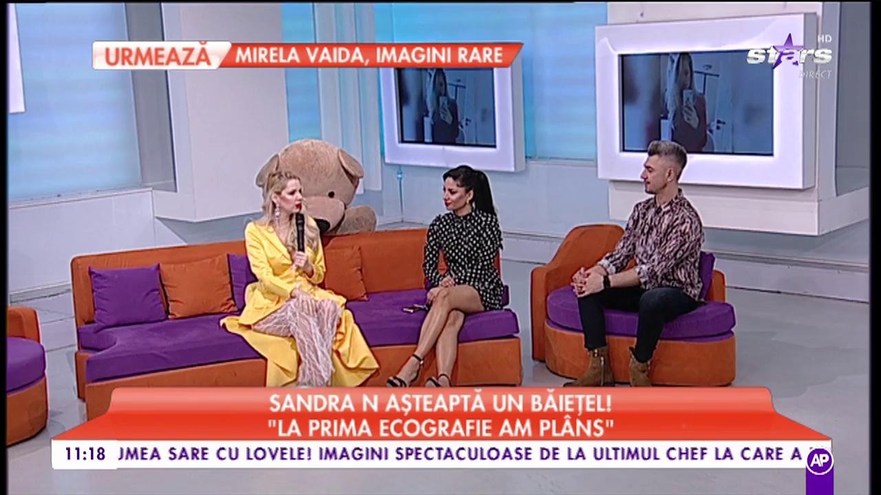 Sandra N așteaptă un băiețel: ”La prima ecografie am plâns”