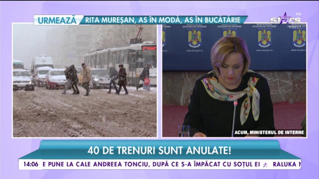 &Icirc;ntreaga Rom&acirc;nie, sub semnul dezastrului. Comandametul de iarnă se &icirc;ntrunește de urgență