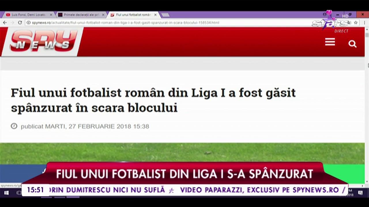 Fiul unui fotbalist din Liga I s-a sp&acirc;nzurat. Acesta a fost găsit chiar de tatăl său