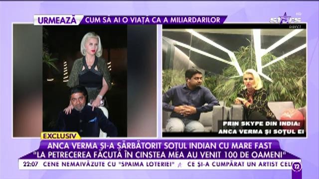 Anca Verma și-a sărbătorit soțul indian cu mare fast: &rdquo;Abischek nu a știut absolut nimic despre petrecerea cea mare&rdquo;