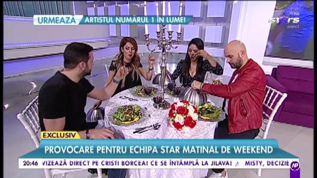 Provocare pentru echipa Star Matinal de weekend. Vor gusta fetele ce a mâncat Andrei în ”Asia Express”?