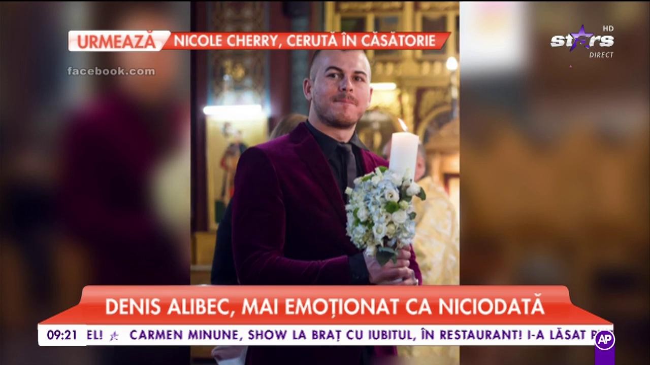 Denis Alibec, mai emoționat ca niciodată. Fotbalistul a ajuns în fața altarului cu o blondă