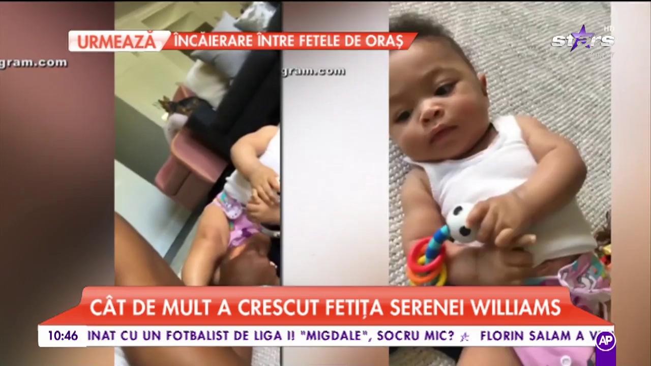 Cât de mult a crescut fetiţa Serenei Williams