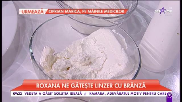 Roxana ne pregătește „Linzer cu brânză”