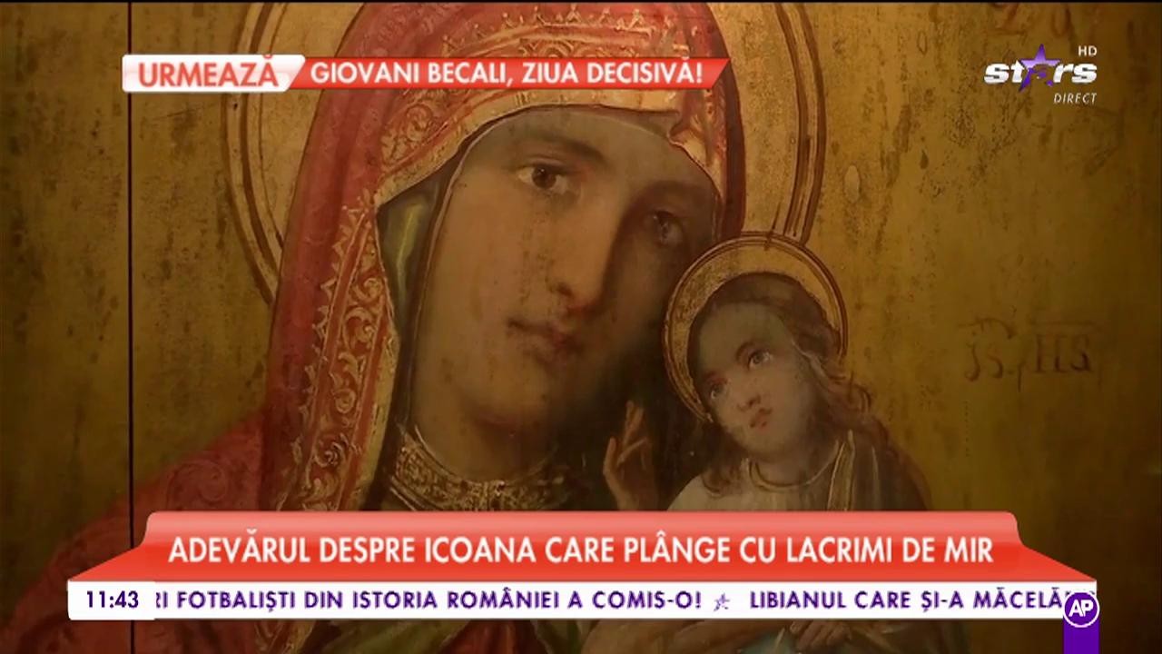 Adevărul descpre icoana care plânge cu lacrimi de mir