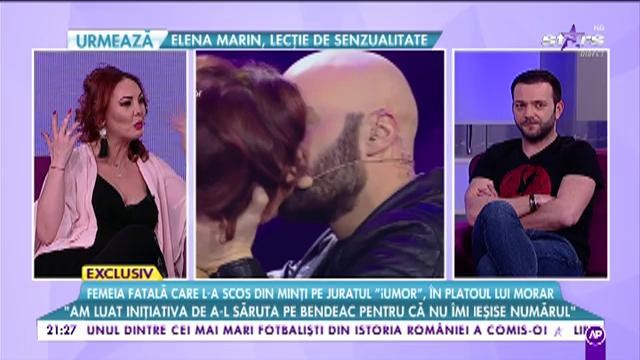 Veronica Gheorghe, femeia fatală care l-a scos din minți pe juratul „iUmor”: „Bendeac m-a lua de mâini și m-am blocat”