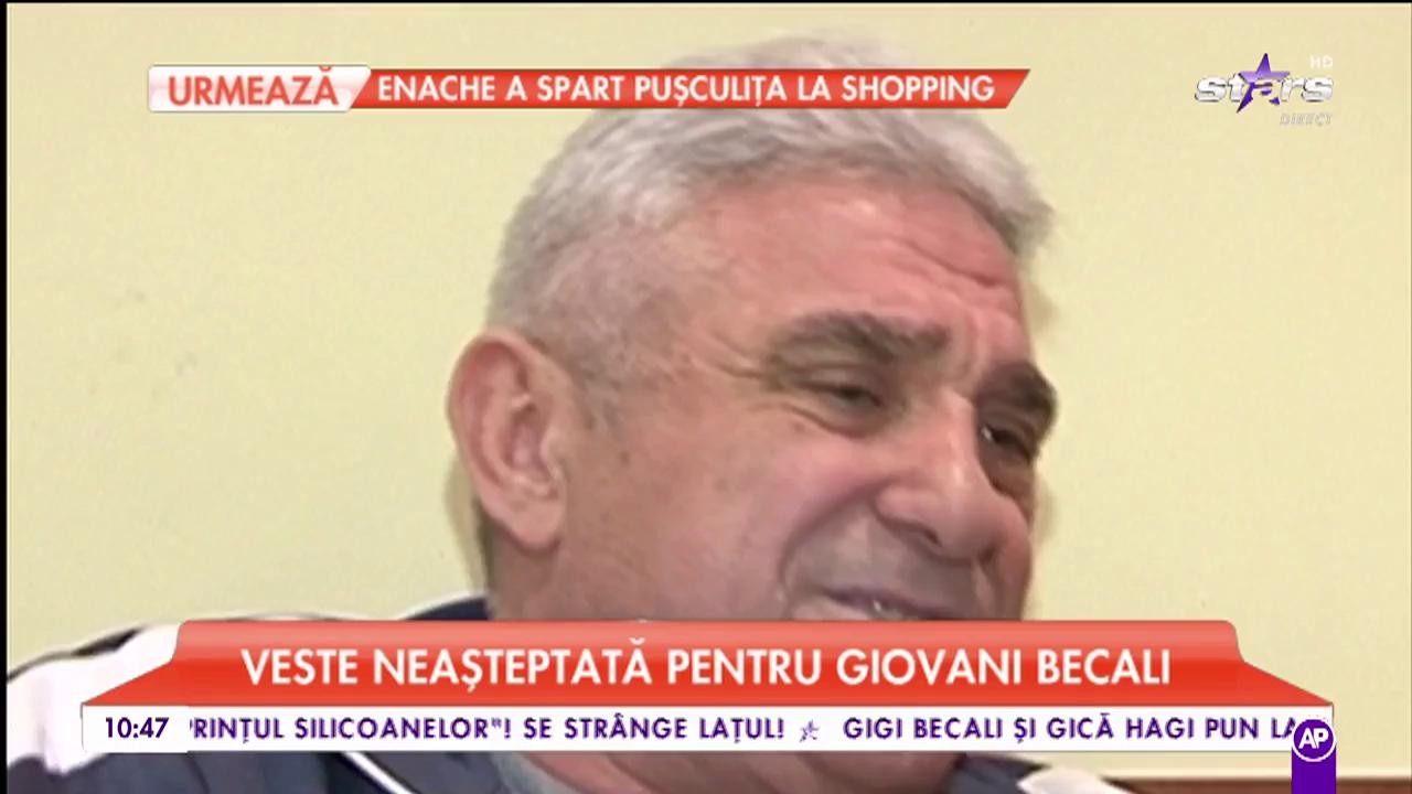 Veste neașteptată pentru Giovani Becali. Acesta s-ar putea să fie eliberat condiționat