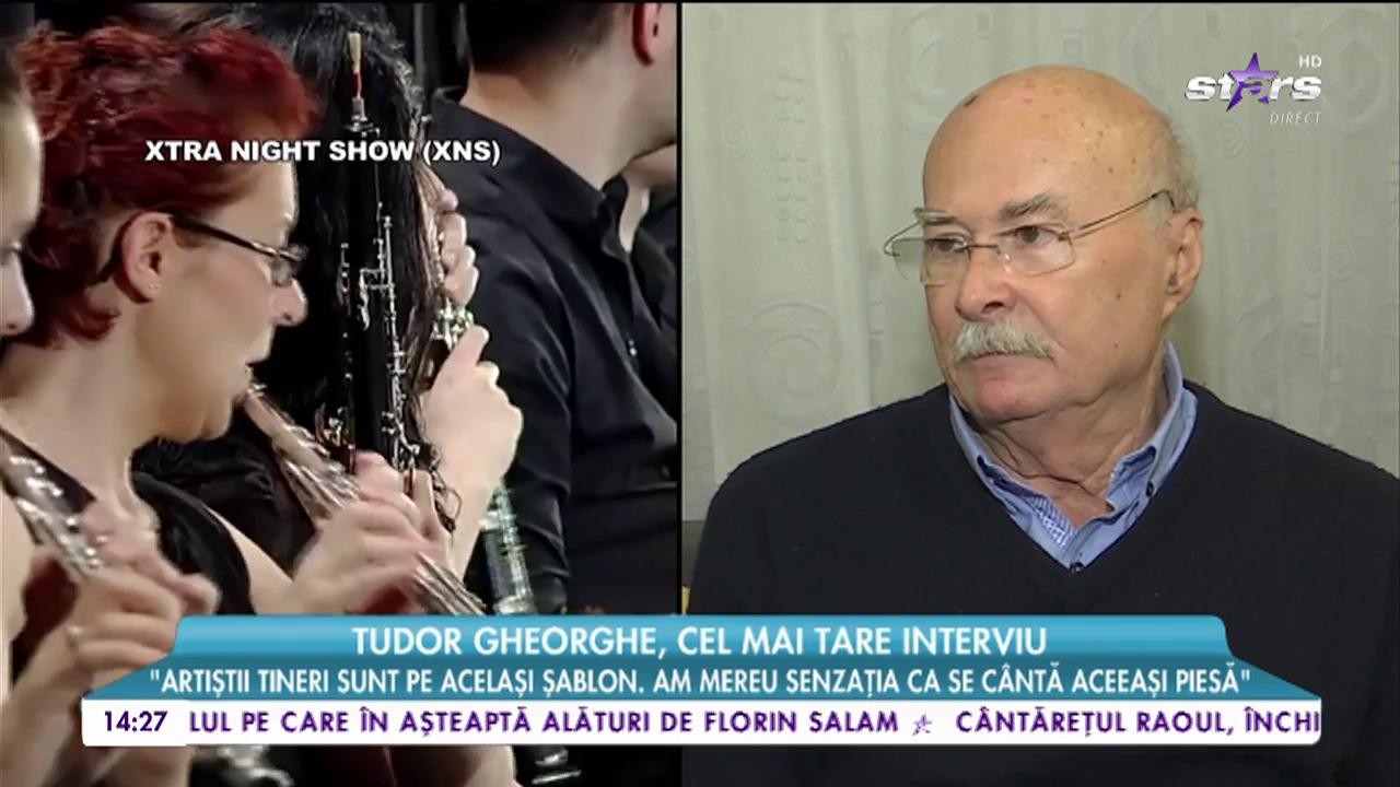 Tudor Gheorghe, cel mai tare interviu: &rdquo;Artiștii tineri sunt pe același șablon, am mereu senzația că se c&acirc;ntă aceeași piesă&rdquo;