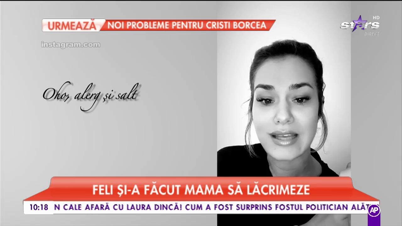 Feli, moment emoționant. Vedeta și-a adus aminte de copilărie