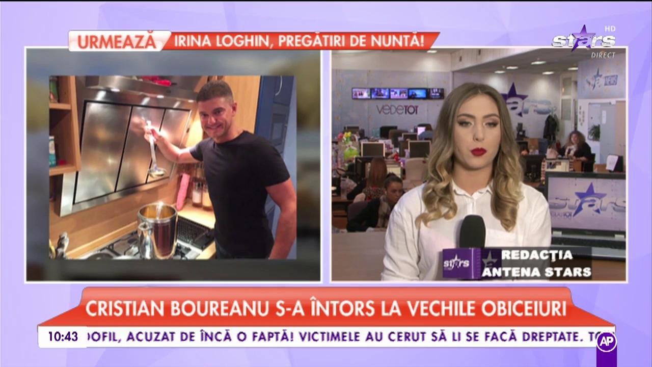 Cristian Boureanu s-a întors la vechile obiceiuri. A ieșit în club și a petrecut ca în vremurile bune