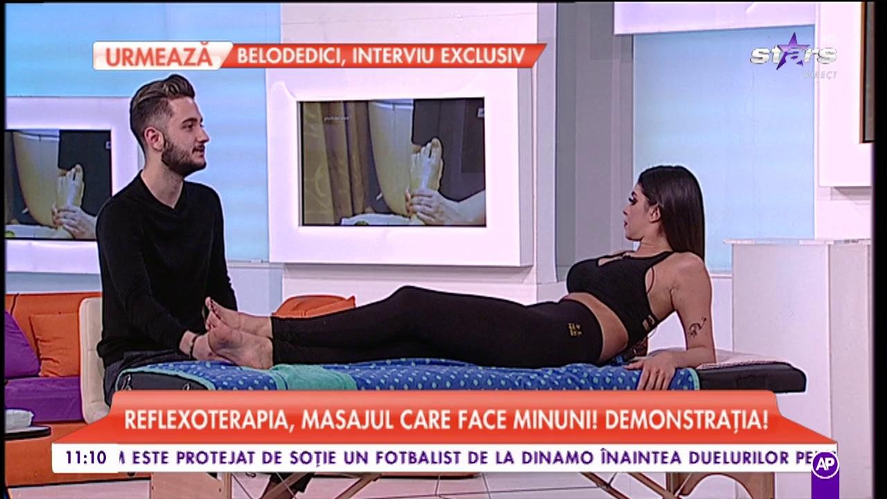 Reflexoterapia, masajul care face minuni! Tiberiu Ștefan Drăghici face demonstrația