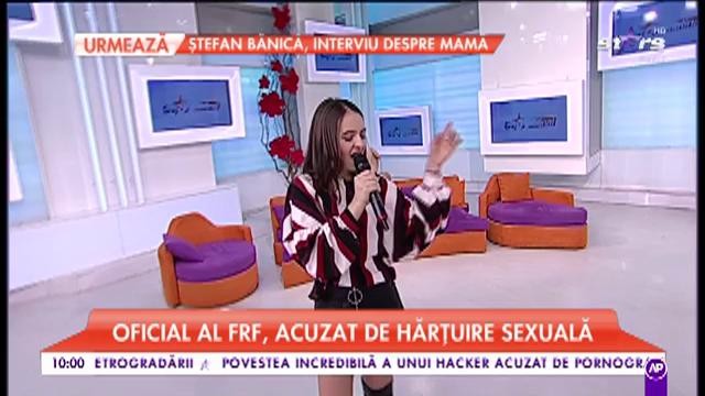 Jasmine cântă în cadrul emisiunii ”Star Matinal”