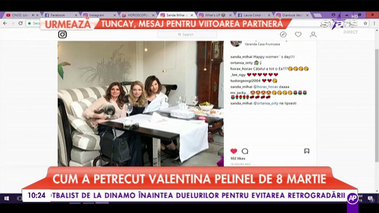 Cum a petrecut Valentina Pelinel de 8 Martie