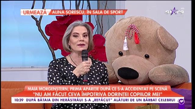 Maia Morgenstern, despre perioadele dificile din carieră: ”M-au încercat disperări și spaime”