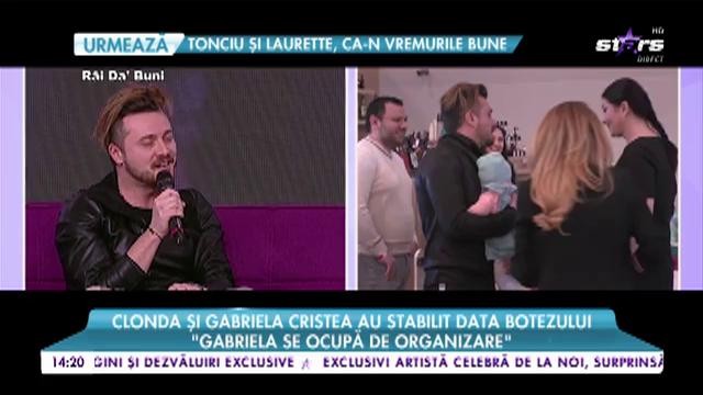 Clonda și Gabriela Cristea au stabilit data botezului: &rdquo;Gabriela se ocupă de organizare&rdquo;