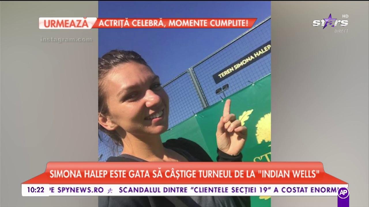 Simona Halep este gata să câștige turneul de la ”Indian Wells”. Tenismena s-a calificat în setul al treilea