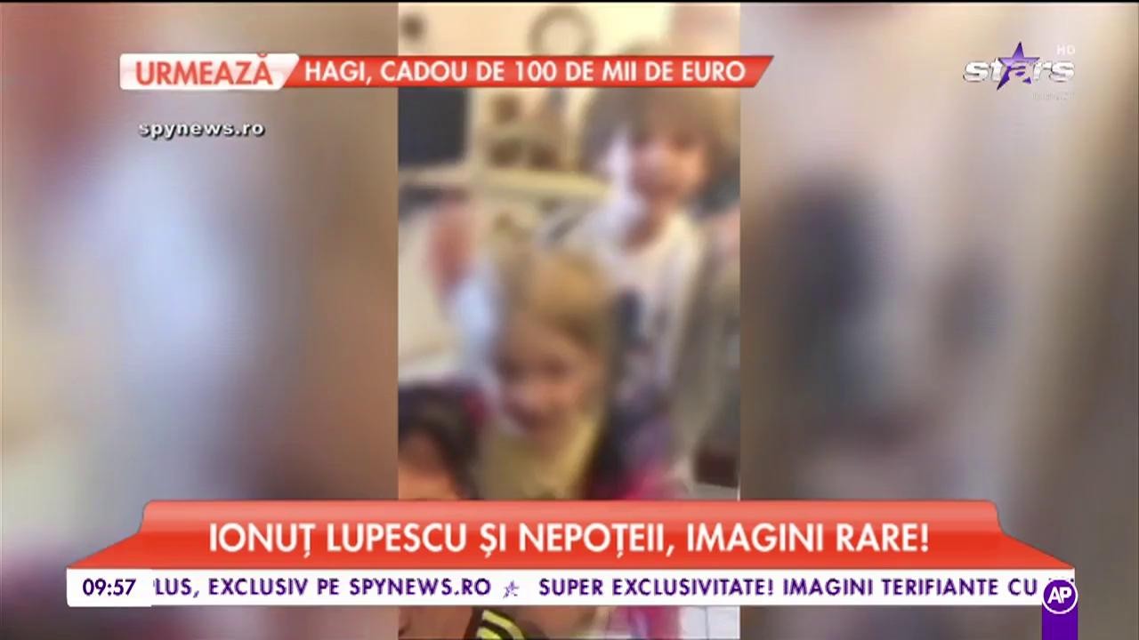 Ionuț Lupescu și nepoțeii, imagini rare!