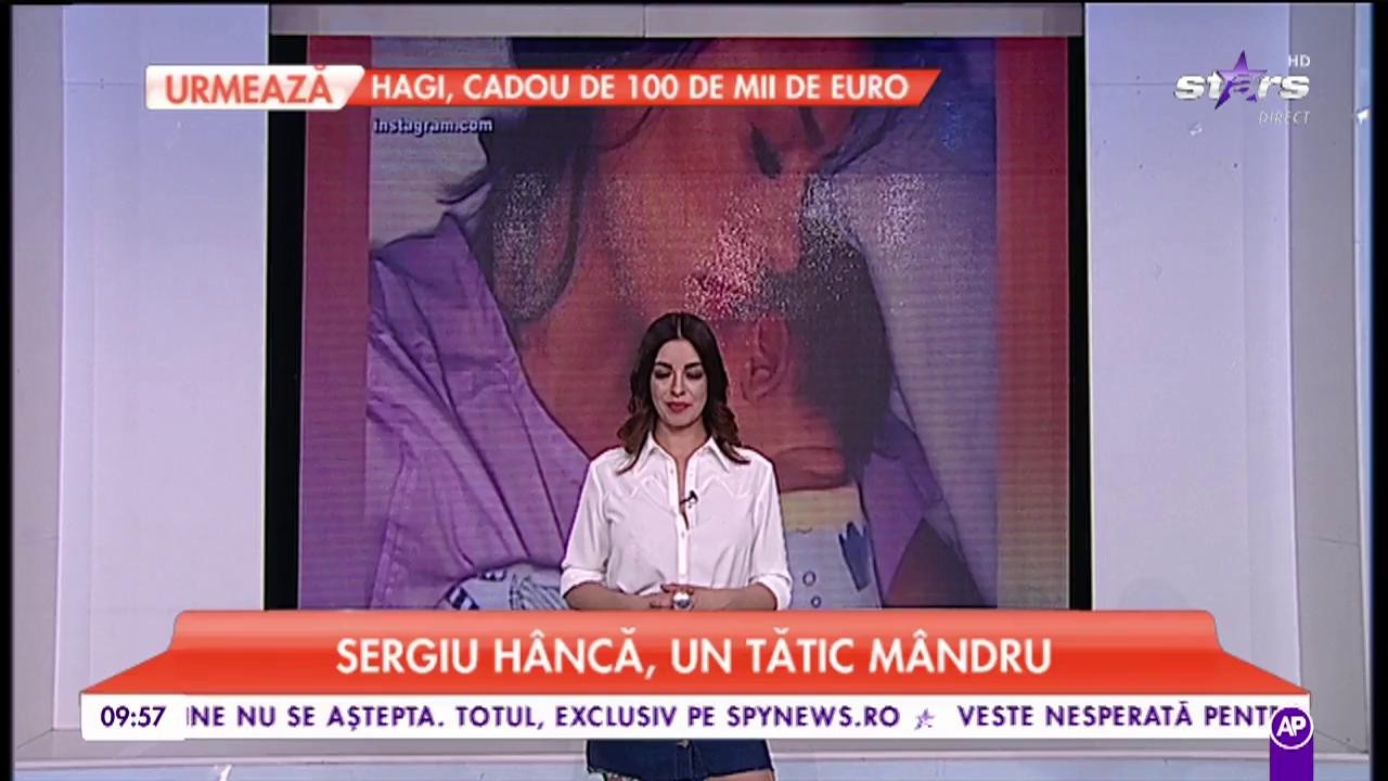 Prima imagine în trei! Sergiu Hâncă, un tătic mândru