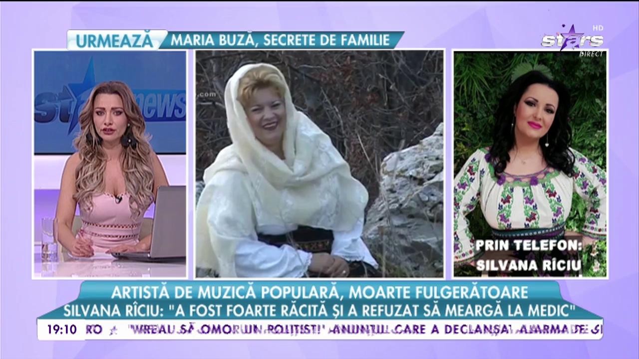 Artistă de muzică populară, moarte fulgerătoare. Silvana R&icirc;ciu: &rdquo;A fost foarte răcită și a refuzat să meargă la medic&rdquo;