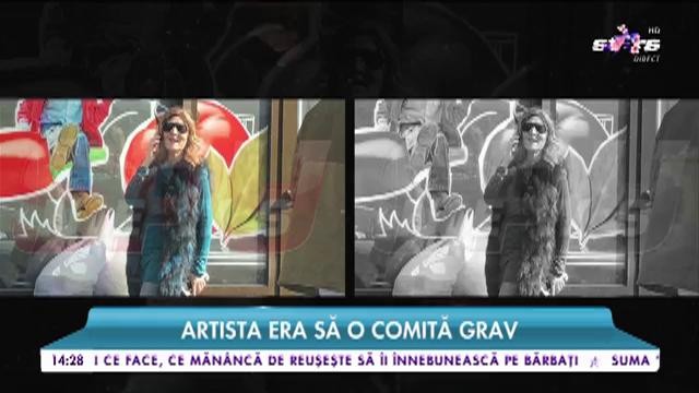 Pățaniile Oanei S&acirc;rbu la cumpărături. Artista era să o comită grav