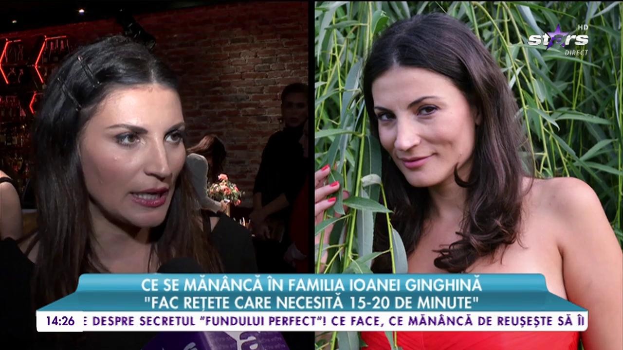 Ce se măn&acirc;ncă &icirc;n familia Ioanei Ginghină: &bdquo;Fac rețete care necesită 15-20 de minute&rdquo;