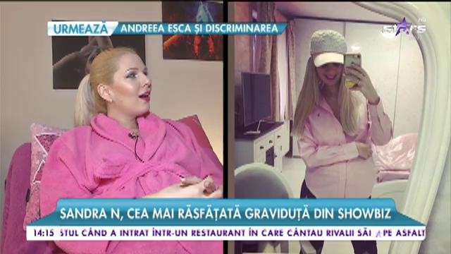Sandra N, cea mai răsfățată graviduță din showbiz