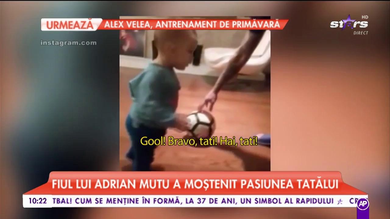 Fiul lui Adrian Mutu a moştent pasiunea tatălui