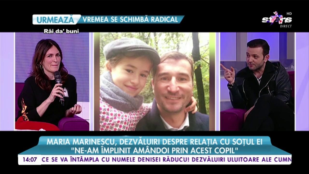 Maria Marinescu, dezvăluiri despre relația cu soțul ei:  &bdquo;Ne-am dorit mult acest copil&rdquo;