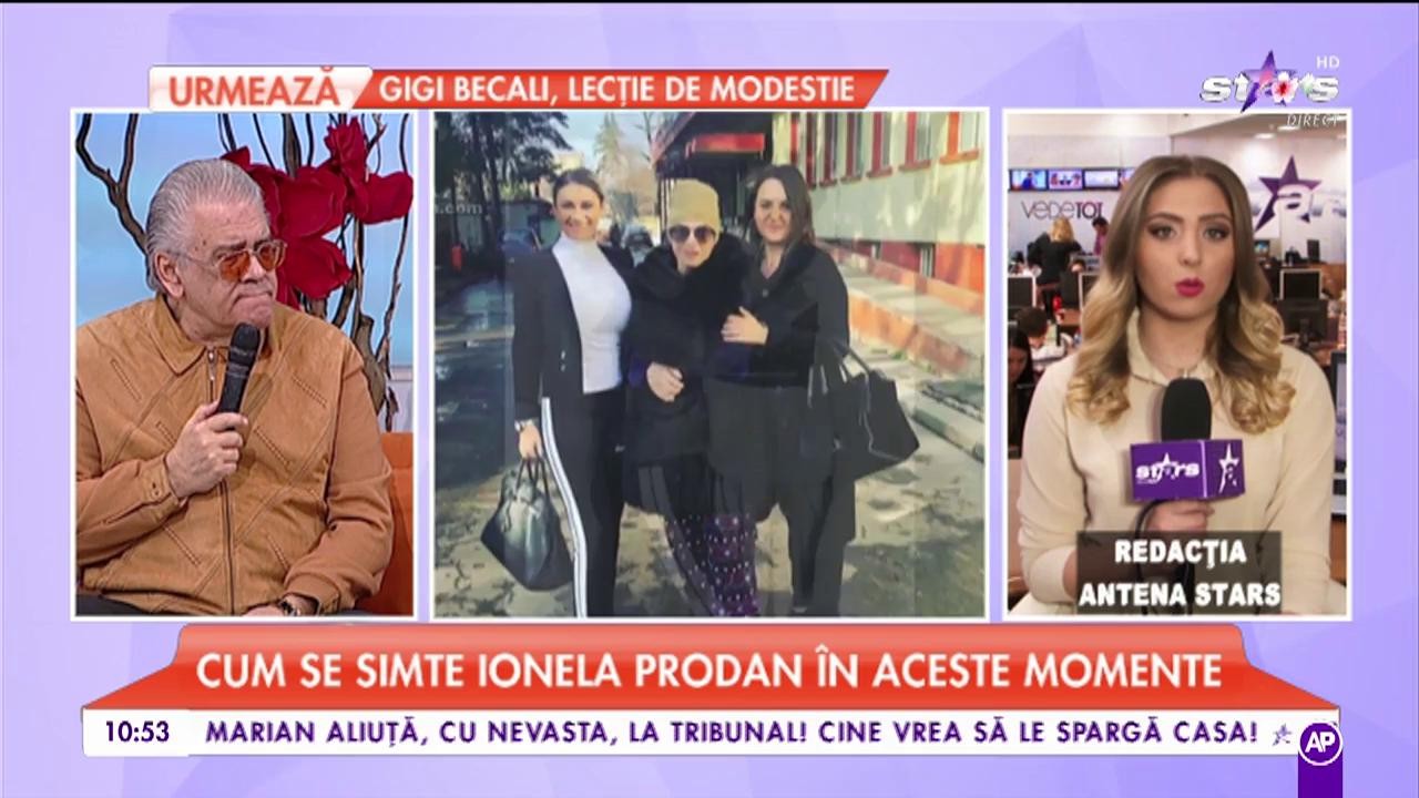 Cum se simte Ionela Prodan în aceste momente