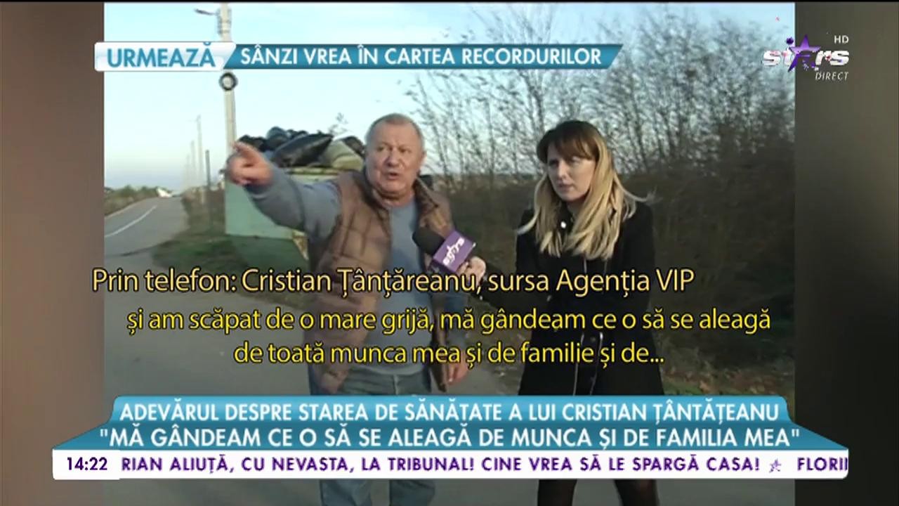 Adevărul despre starea de sănătate a lui Cristian T&acirc;nțăreanu