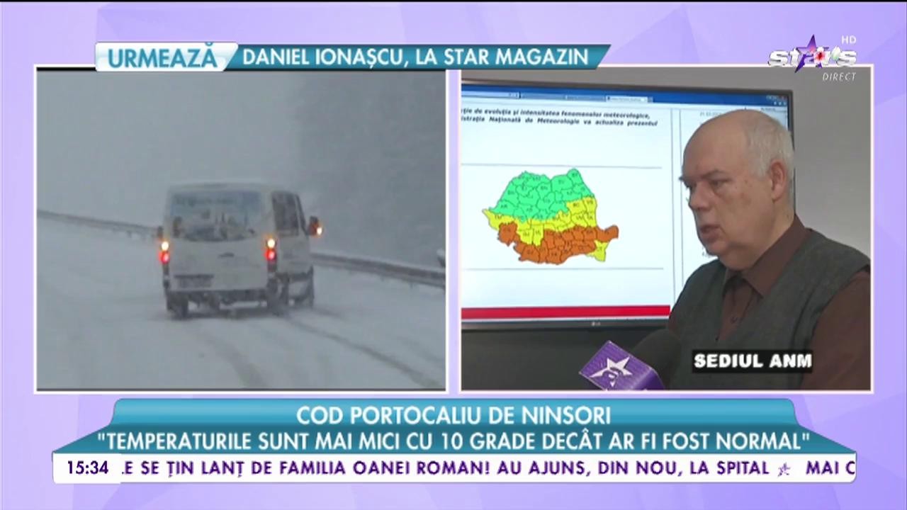 Atenţionare de cod portocaliu de ninsori şi viscol!