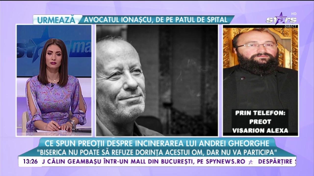 Ce spun preoți despre incinerarea li Andrei Gheorghe: &rdquo;Biserica nu poate să refuze dorința acestui om, dar nu va participa&rdquo;