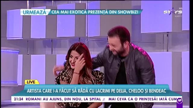 Gabriela Garlonta, artista care i-a făcut să râdă în hohote pe juraţii de la iUmor, a făcut show în platoul lui Morar!