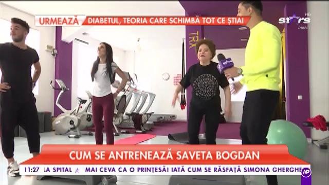 Antrenament la sală cu cea mai tare artistă de muzică populară