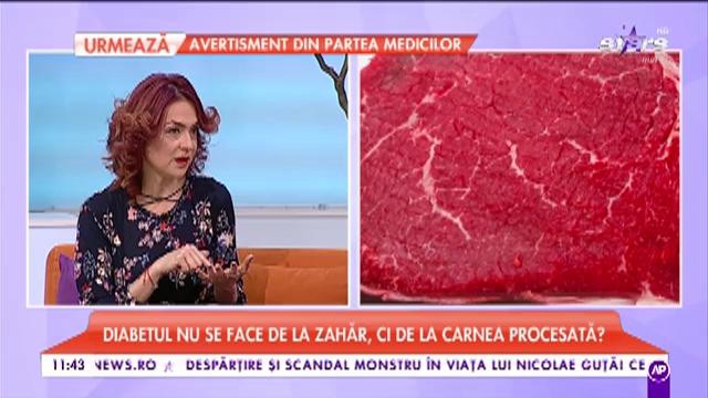 Excesul de carne favorizează apariția diabetului. Diabetul nu se face de la zahăr, ci de la carne procesată?