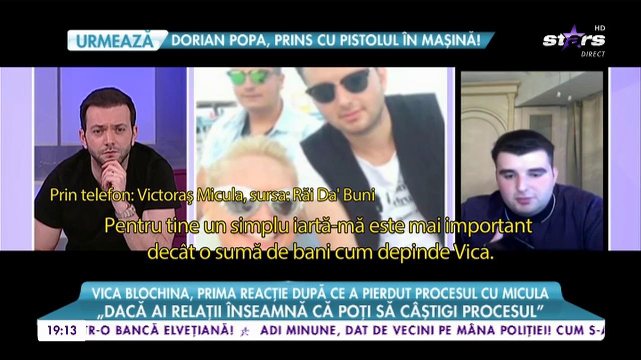 Vica Blochina, prima reacţie după ce a pierdut procesul cu Victoraş Micula!